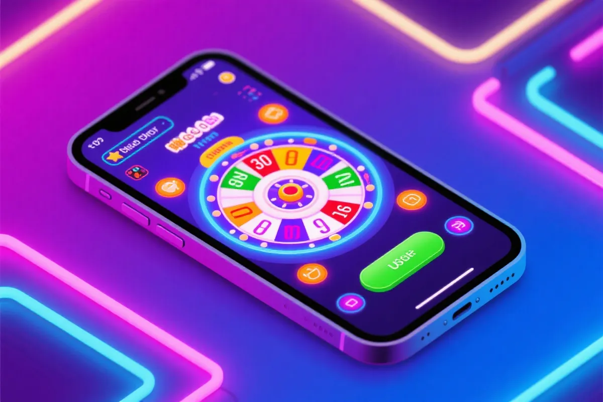 移动端滚轴娱乐界面示意图